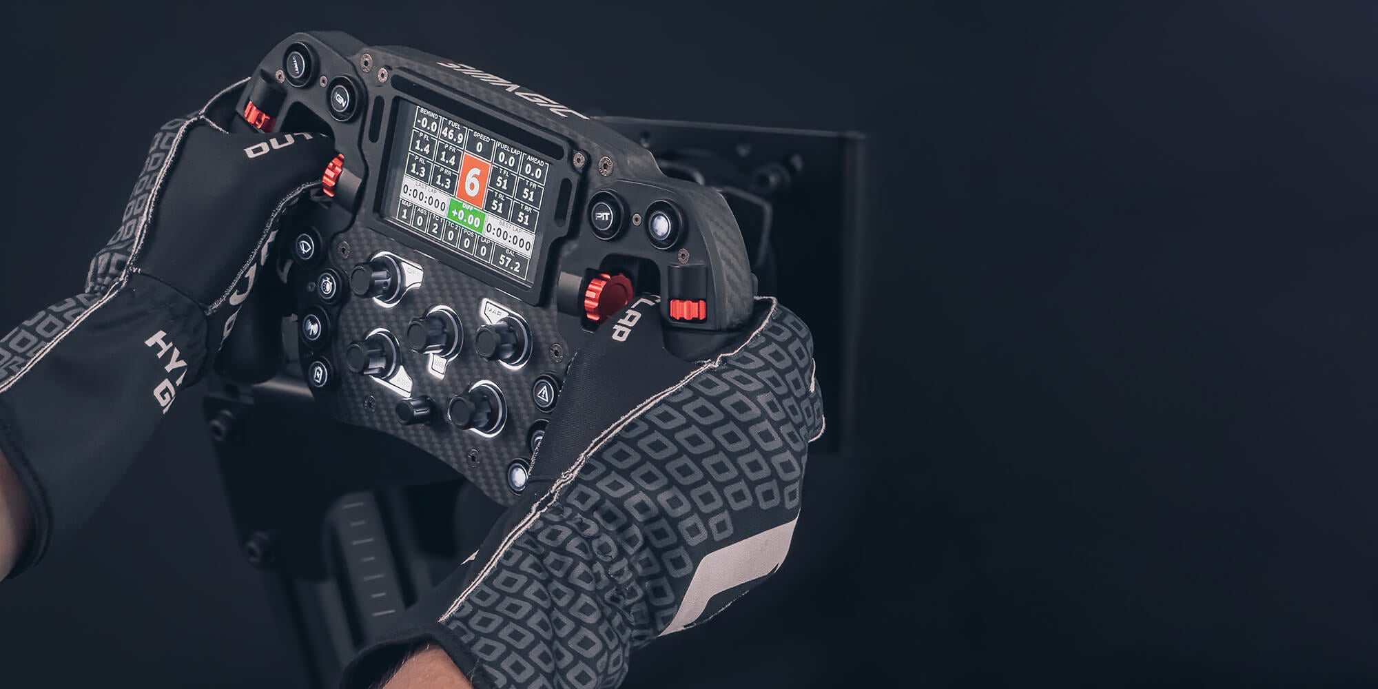 Outlap HyperGrip Obsidian Sim Racing Gloves hero image