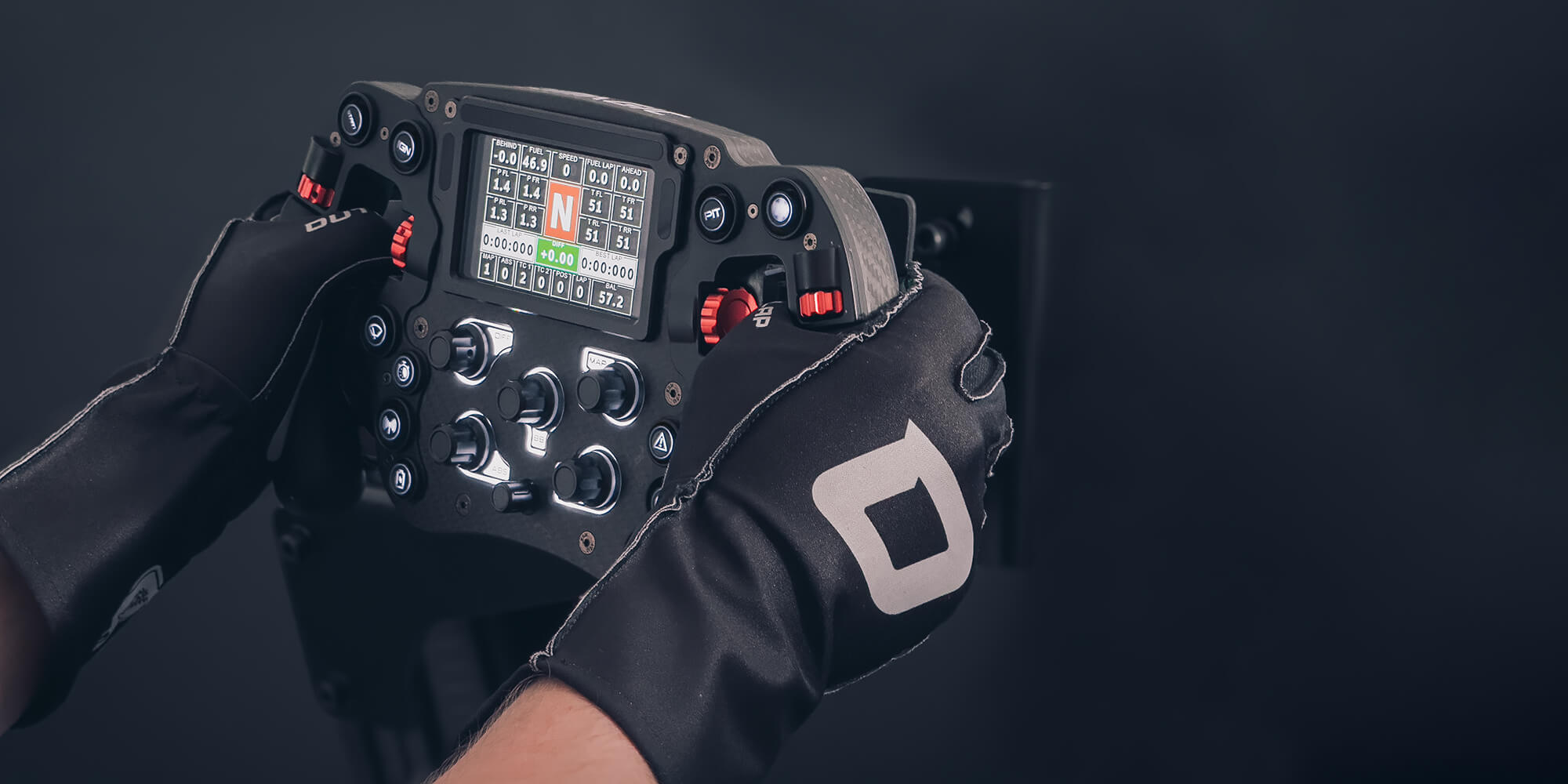 Outlap ProGrip Black Sim Racing Gloves hero image