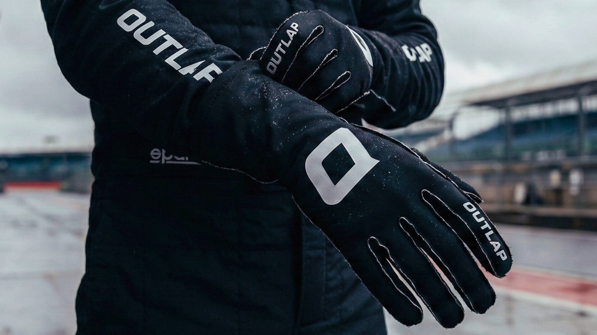 Outlap ProGrip Black Sim Racing Gloves main