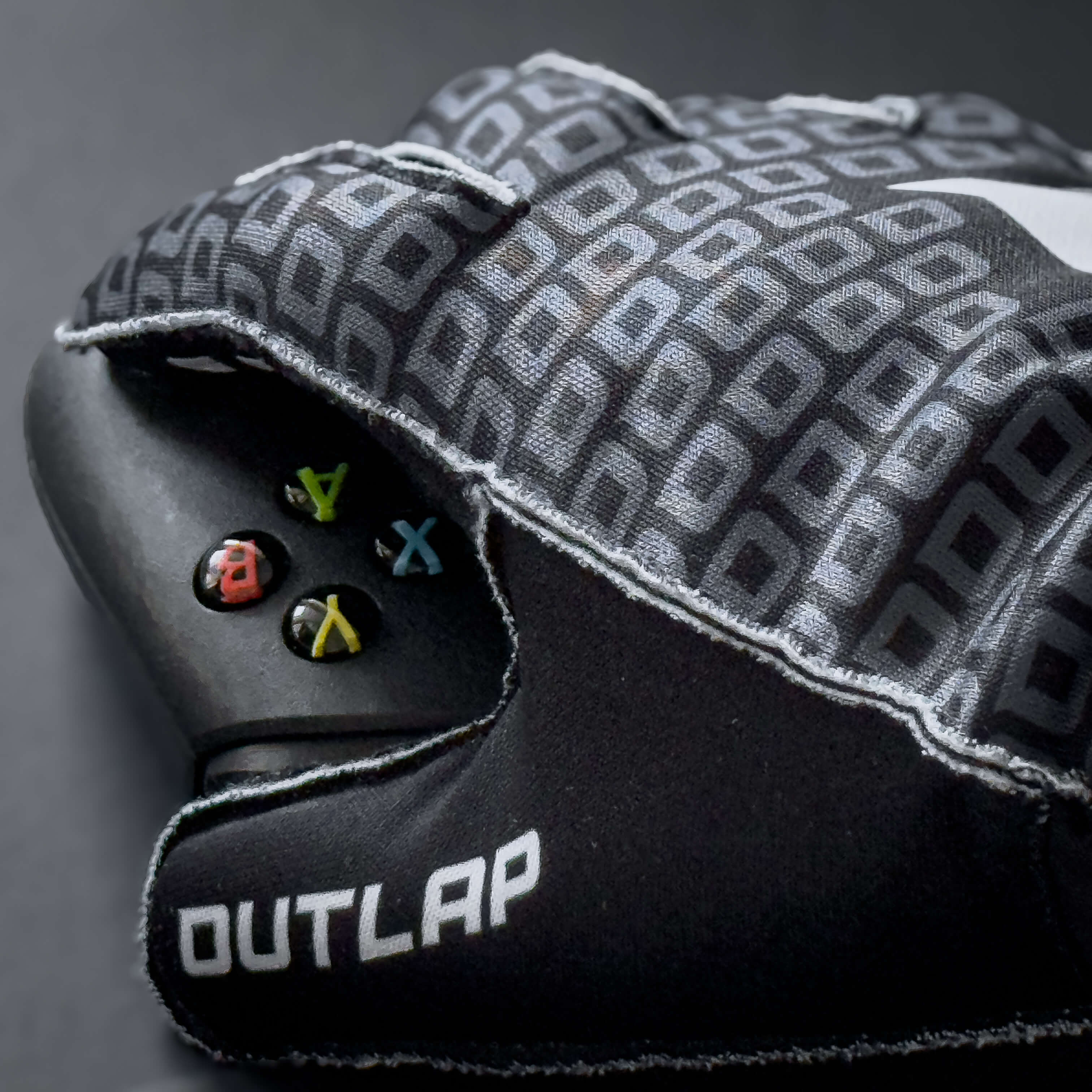 Outlap HyperGrip Obsidian Sim Racing Gloves nylon palm