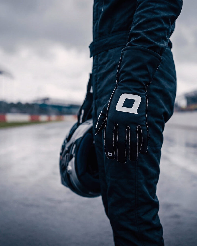 Outlap ProGrip Black Sim Racing Gloves track day side profile